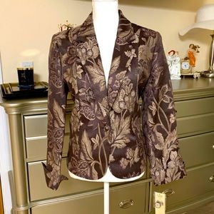 Vintage Valerie Stevens floral print blazer